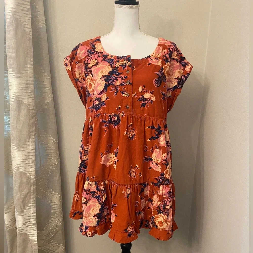 Free People Harper Corduroy Mini Dress